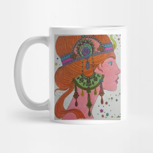 Woman portrait T-shirt Mug